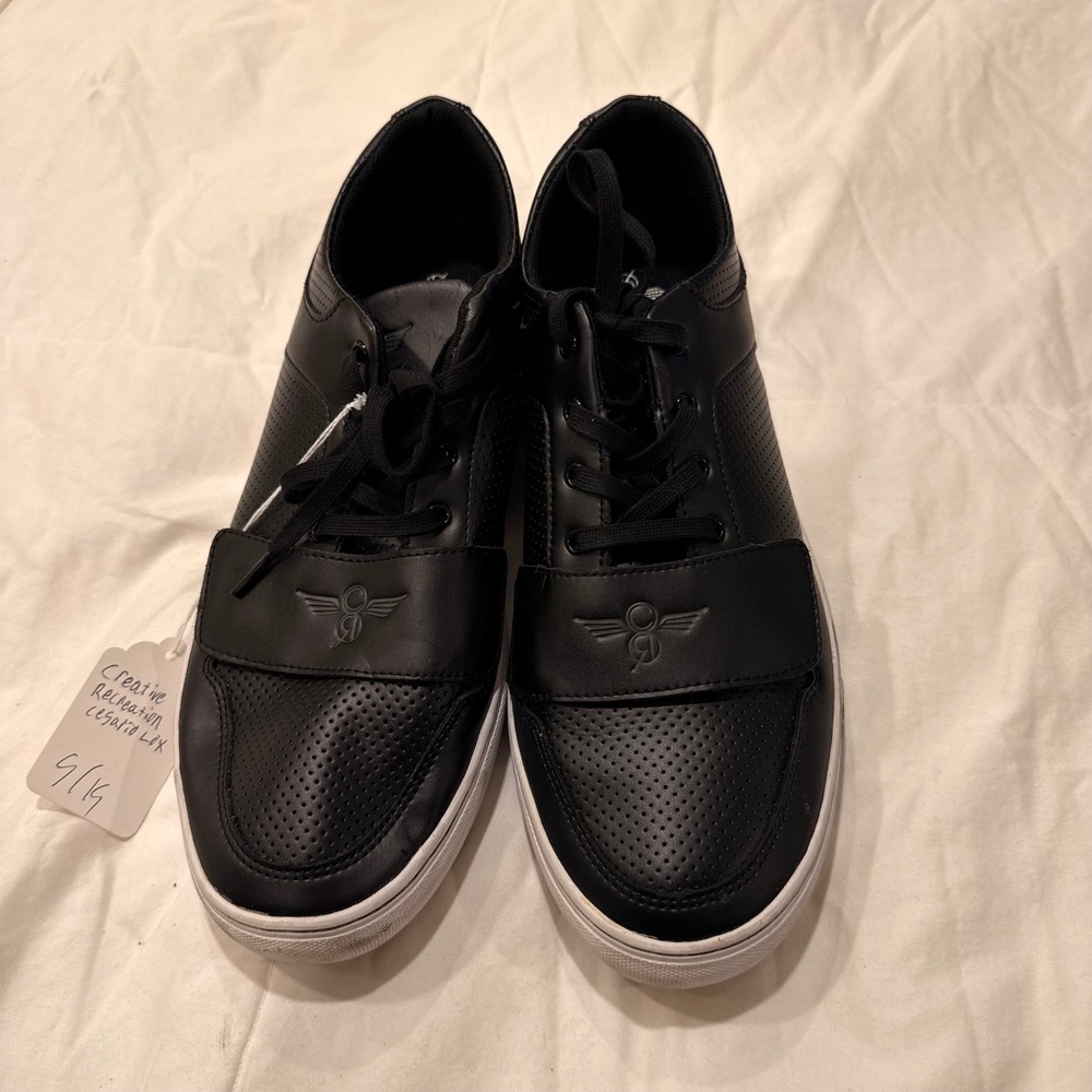 Creative Recreation Cesario Lo XVI Black Perforated Sneakers CR311LOC Mens 15